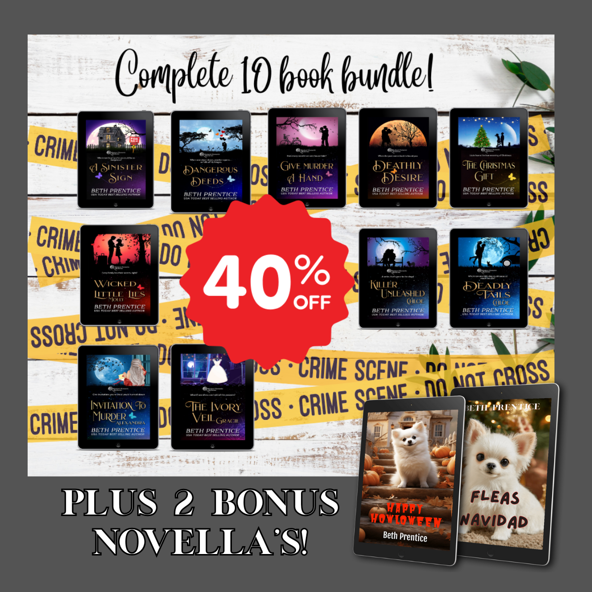 Beth Prentice The Westport Romantic Mysteries Collection  cozy mystery ebook  covers
