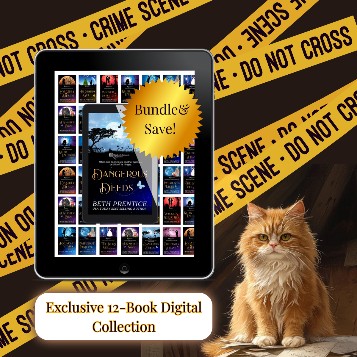 Beth Prentice The Westport Romantic Mysteries Complete Collection cozy mystery ebook bundle cover